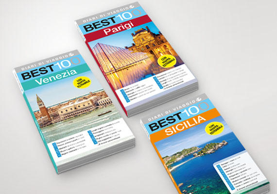 Editorial layout the Diari di viaggio Best 100, in collaboration with Almamedia.