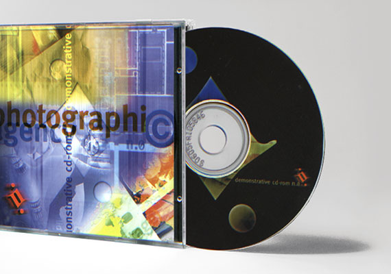 Design of booklet and label for the DVD of a photo agency