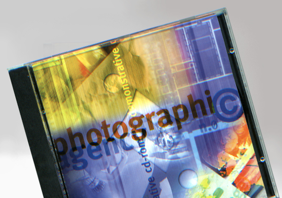 Design of booklet and label for the DVD of a photo agency.