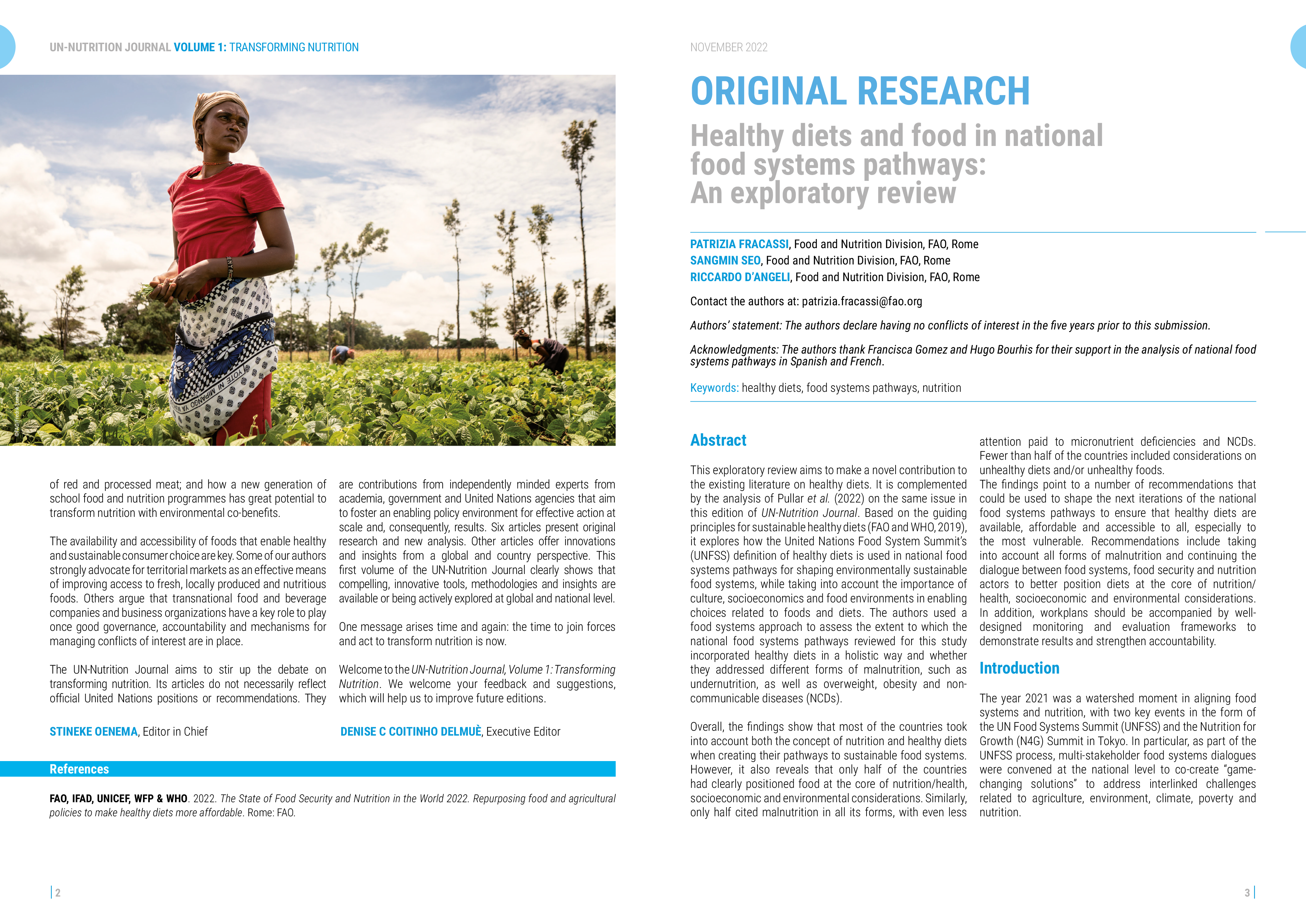UN Nutrition Journal design