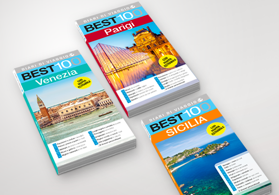 Cliente: Almamedia > Impaginazione editoriale Best 100 - Diari di viaggio