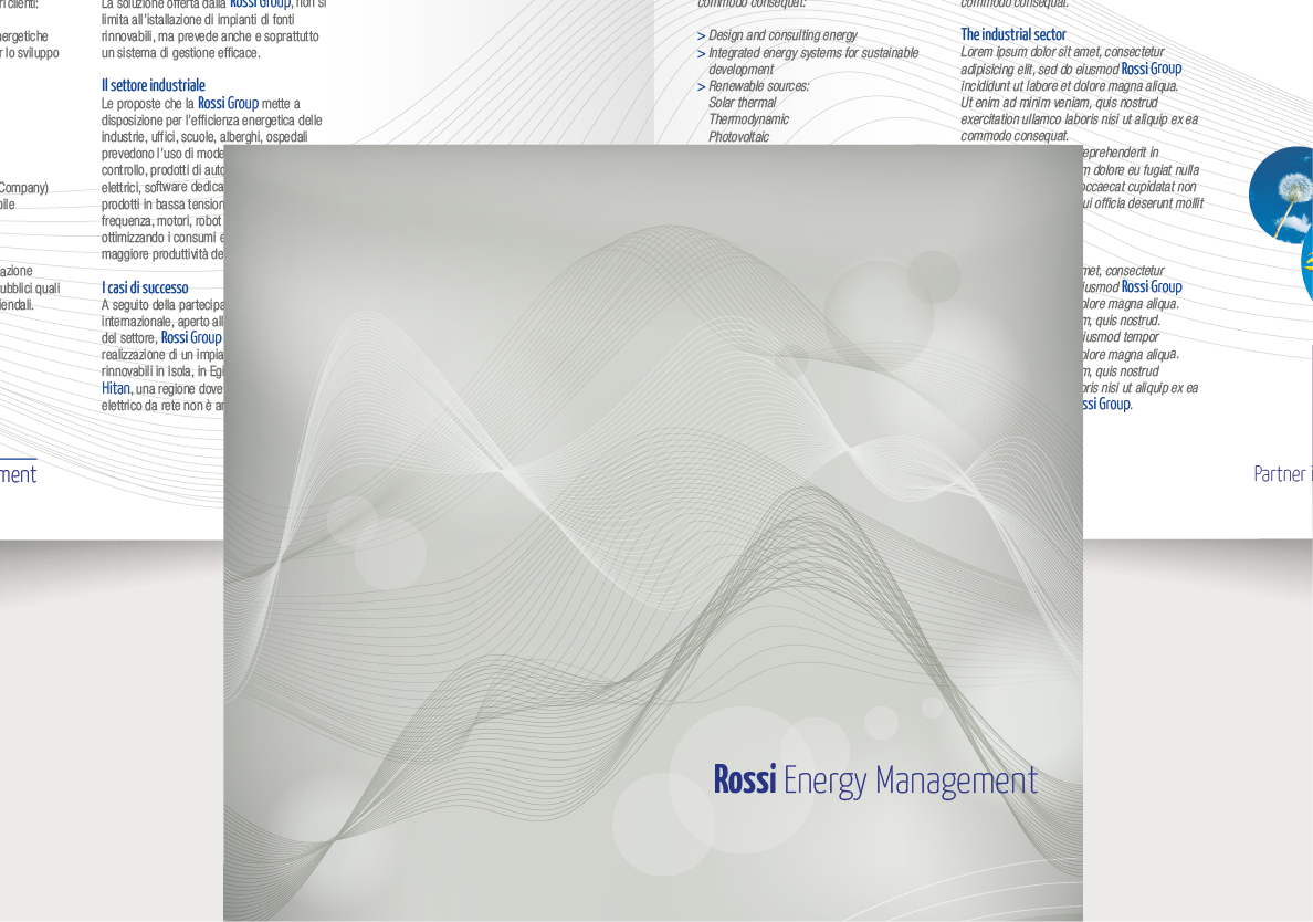 Cliente: Rossi Impianti > Progettazione visiva e impaginazione