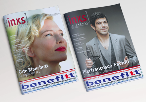 Cliente: INXS Free press di attualità, cultura e spettacolo > Creazione testata, progetto editoriale ed impaginazione