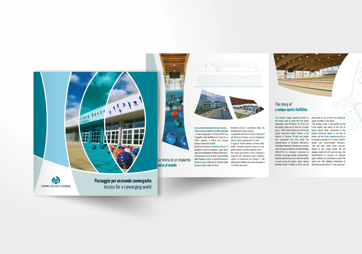Cliente: Federazione Italiana Bocce > Progettazione brochure istituzionale