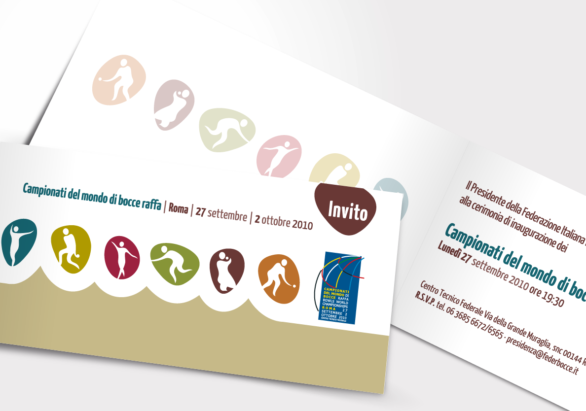 Cliente: Federazione Italiana Bocce > Invito, biglietto d'ingresso, badge, manifesto